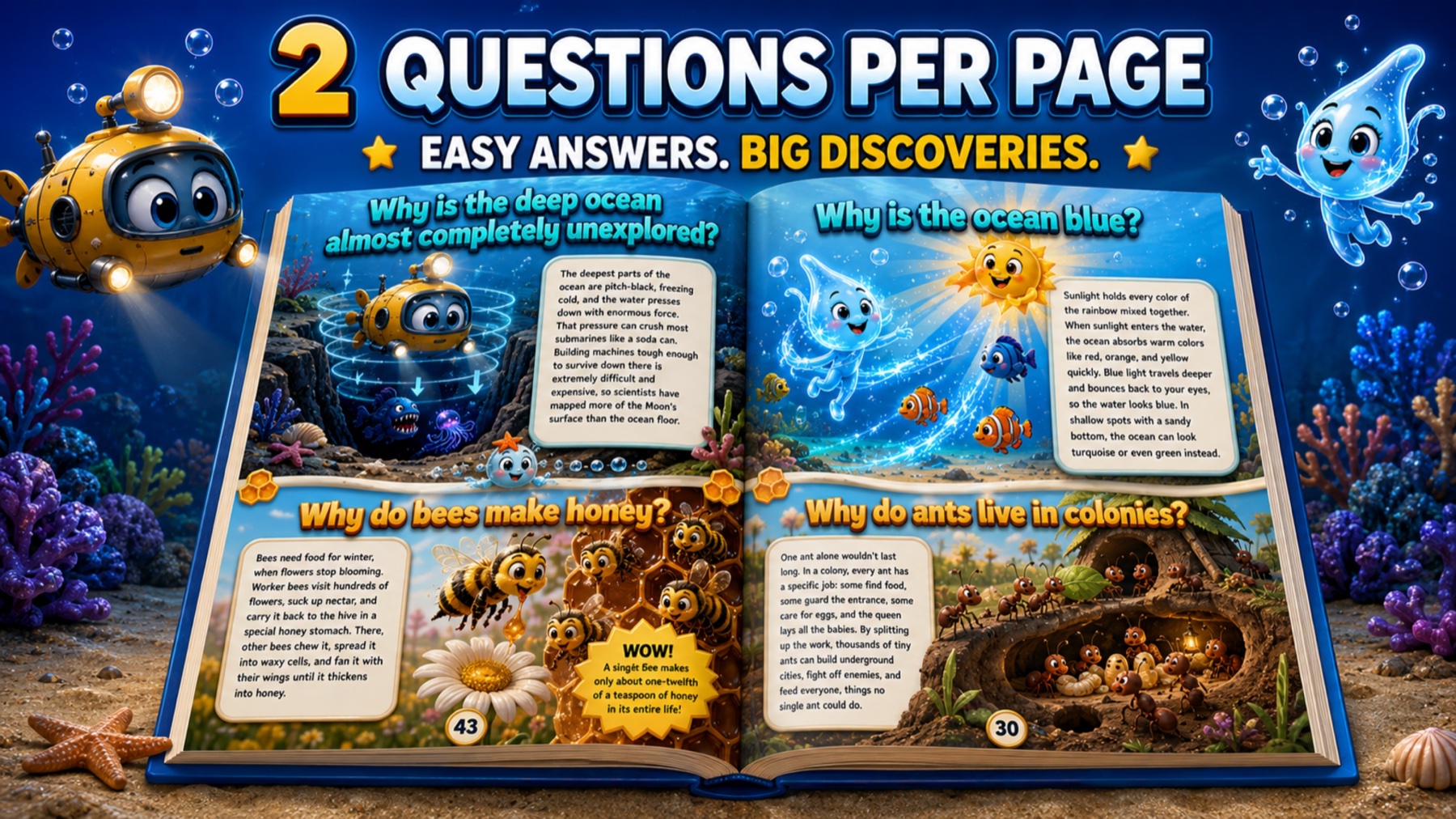Inside the book — sample spread