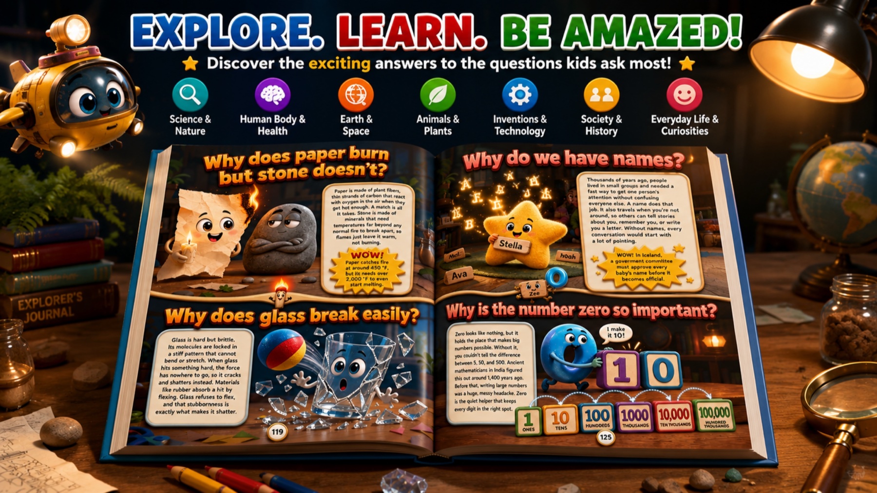 Inside the book — sample spread